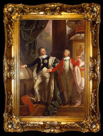 framed  Benjamin West Prince Edward and William IV of the United Kingdom, ta009-2
