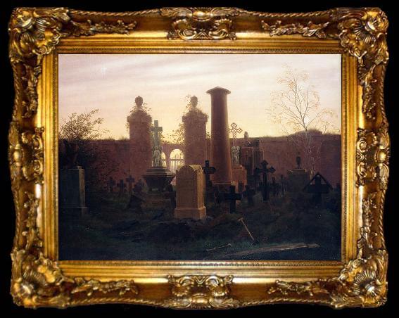 framed  Caspar David Friedrich Kegelgens Grab, ta009-2
