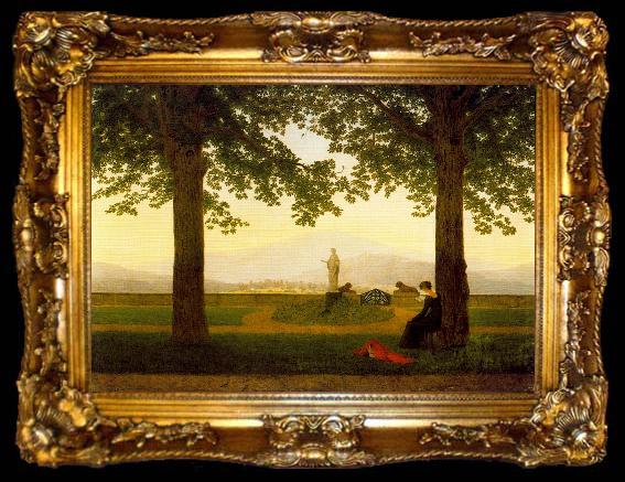 framed  Caspar David Friedrich Taras ogrodowy, ta009-2
