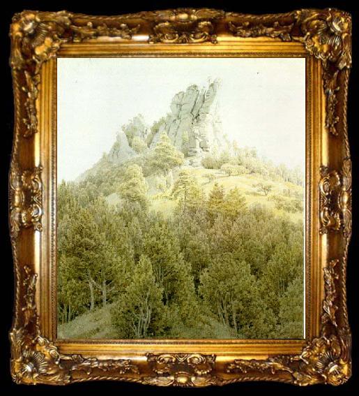 framed  Caspar David Friedrich TheHeldsteinnearRathe, ta009-2