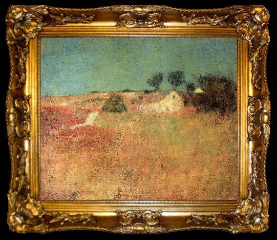 framed  Charles Webster Hawthorne Green Sky Landscape, ta009-2