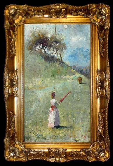 framed  Charles conder The Fatal Colours, ta009-2