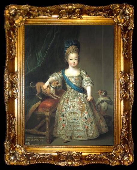 framed  Circle of Pierre Gobert Portrait of Louis XV as a child, ta009-2