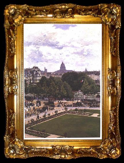 framed  Claude Monet Garden of the Princess, Louvre, ta009-2