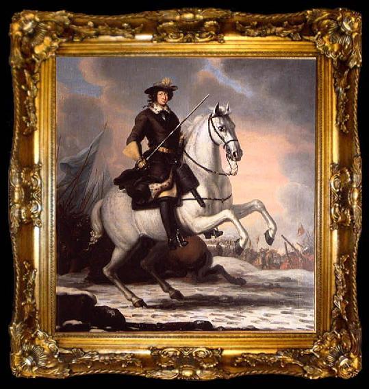 framed  David Klocker Ehrenstrahl Karl XI, ta009-2