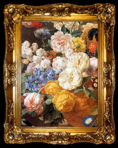 framed  ELIAERTS, Jan Frans Bouquet of Flowers in a Sculpted Vase, ta009-2