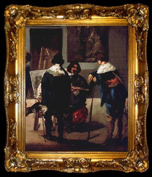 framed  Edouard Manet Spanish Studio Scene, ta009-2