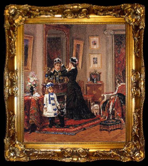 framed  Edward lamson Henry Can They Go Too, ta009-2