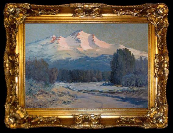 framed  Ernst William Christmas Mountain View, ta009-2
