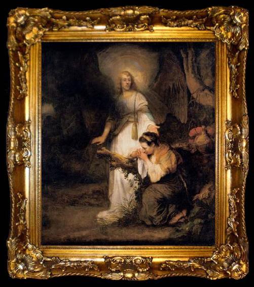 framed  FABRITIUS, Carel Hagar and the Angel, ta009-2