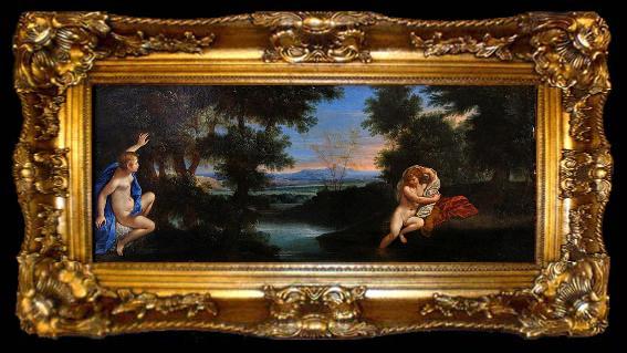 framed  Francesco Albani Hermaphroditus and Salmacis., ta009-2