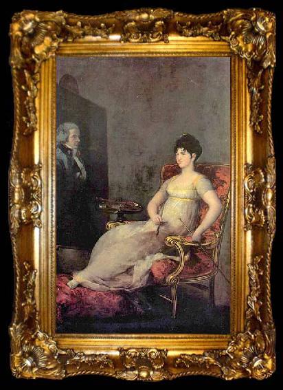 framed  Francisco de Goya Portrait of Maria Tomasa Palafox y Portocarrero, Duchess of Medina-Sidonia and Marchioness of Villafranca, ta009-2