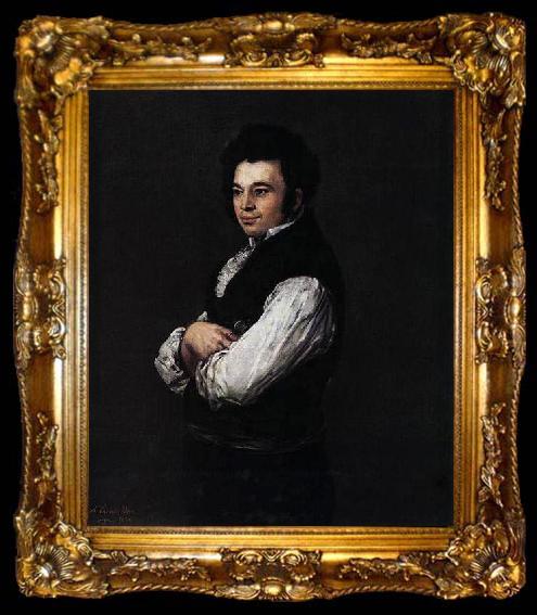 framed  Francisco de Goya Portrat des Tiburcio Perez y Cuervo, ta009-2