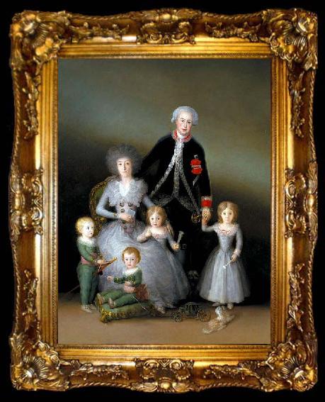 framed  Francisco de Goya The Family of the Duke of Osuna, ta009-2