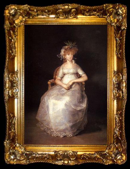 framed  Francisco de Goya Portrait of, ta009-2