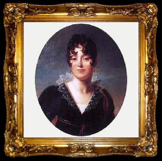 framed  Francois Pascal Simon Gerard Portrait of Desiree Clary, known as Desiree Bernadotte and Queen Desideria of Sweden, wife of Jean-Baptiste Bernadotte, known as King Charles XIV. of, ta009-2