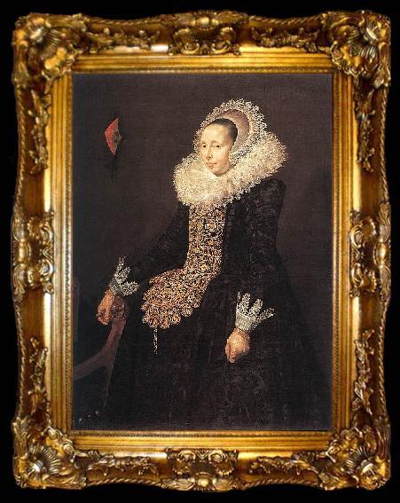 framed  Frans Hals Portrait of Catharina Both van der Eem, ta009-2