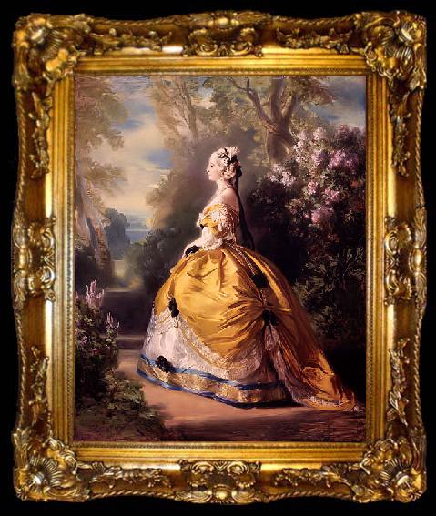 framed  Franz Xaver Winterhalter Empress Eugeie, ta009-2