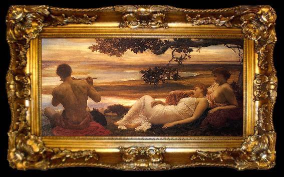 framed  Frederick Leighton Idyll, ta009-2