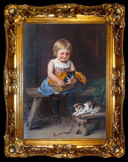 framed  GOES, Hugo van der Meine Katzenlieblinge, ta009-2
