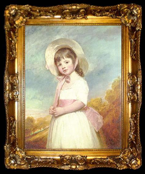 framed  George Romney Portrat des Fraulein Willoughby, ta009-2