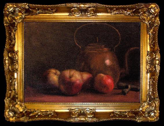 framed  Georges Jansoone Still life with apples, ta009-2