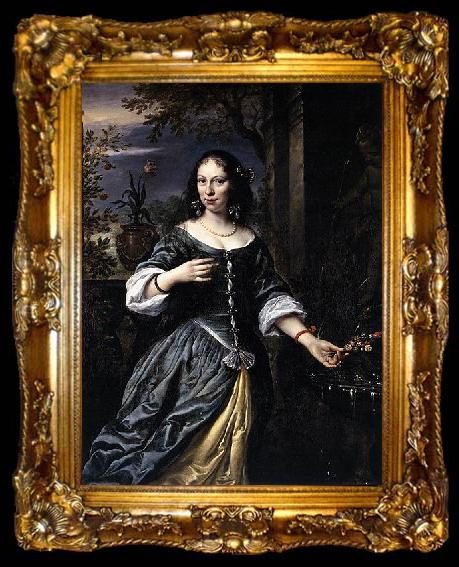 framed  Govert flinck Portrait of Margaretha Tulp, ta009-2