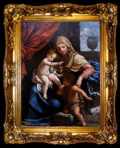 framed  Guido Reni Madonna with Child and St. John the Baptist, ta009-2