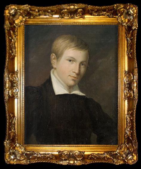framed  Gustav Adolf Hippius Portrait of Painter Otto Ignatius, ta009-2