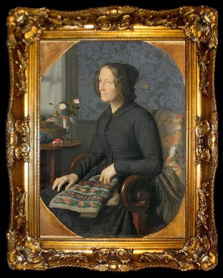 framed  Henri-Pierre Picou Portrait of Mrs. Henri-Jean-Pierre Picou, mother of the artist, ta009-2