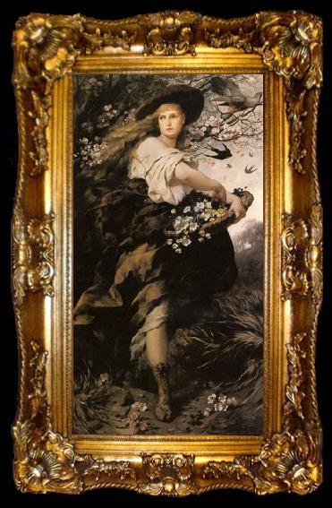 framed  Henry Keller Flora, ta009-2
