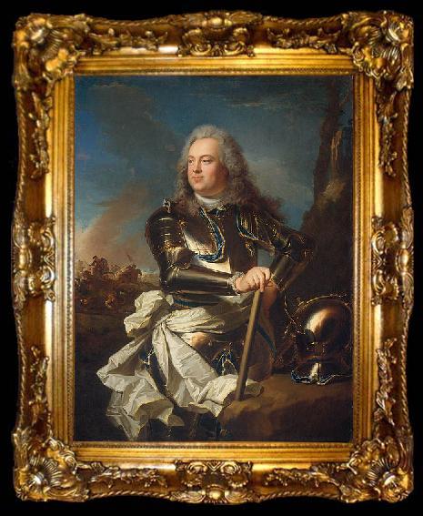 framed  Hyacinthe Rigaud Portrait of Louis Henri de La Tour d