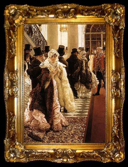 framed  James Tissot The Woman of Fashion, ta009-2