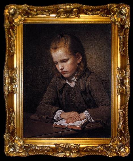 framed  Jean Baptiste Greuze A Student, ta009-2
