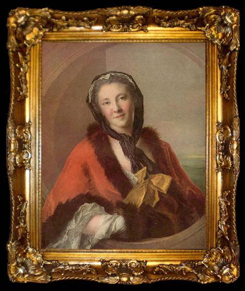 framed  Jean Marc Nattier Countess Tessin, ta009-2