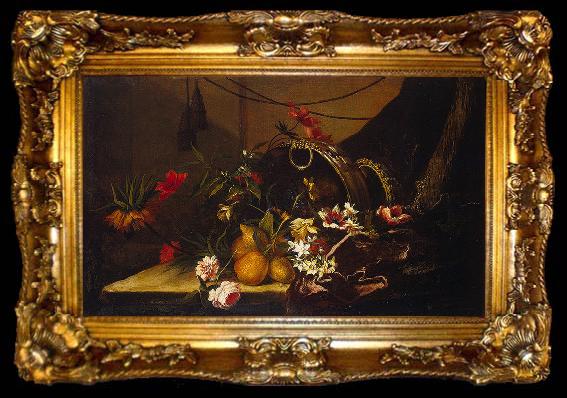 framed  Jean-Baptiste Monnoyer Fruit et fleurs, ta009-2