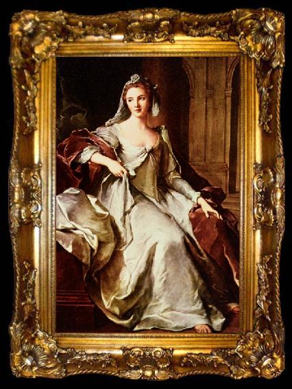 framed  Jjean-Marc nattier Madame Henriette de France as a Vestal Virgin, ta009-2