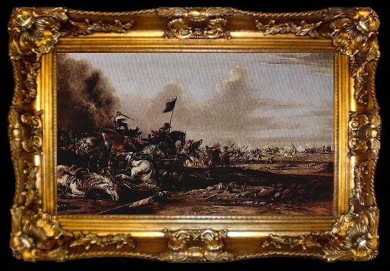 framed  Johann Anton Eismann Die Schlacht, ta009-2
