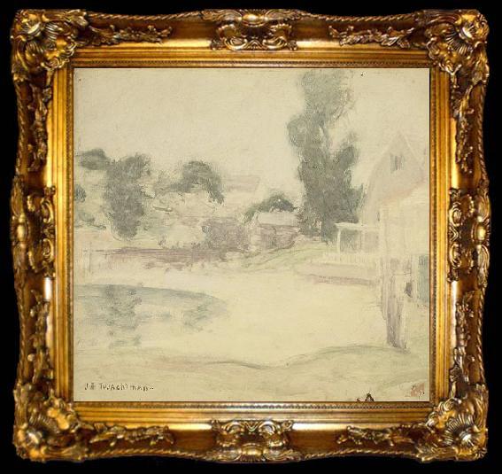 framed  John Henry Twachtman End of the Rain, ta009-2