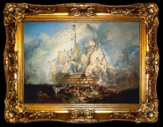 framed  Joseph Mallord William Turner The Battle of Trafalgar, ta009-2