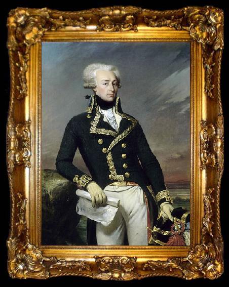 framed  Joseph-Desire Court marquis de La Fayette, ta009-2