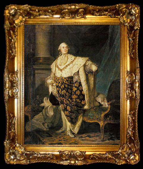 framed  Joseph-Siffred  Duplessis Louis XVI in Coronation Robes, ta009-2