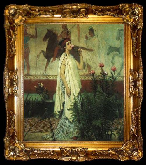 framed  Laura Theresa Alma-Tadema A Greek Woman Sir Lawrence Alma, ta009-2