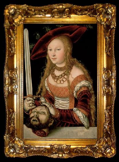 framed  Lucas  Cranach Judith with the head of Holofernes, ta009-2