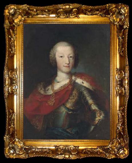 framed  Maria Giovanna Clementi Portrait of Vittorio Amadeo III, King of Sardinia, ta009-2