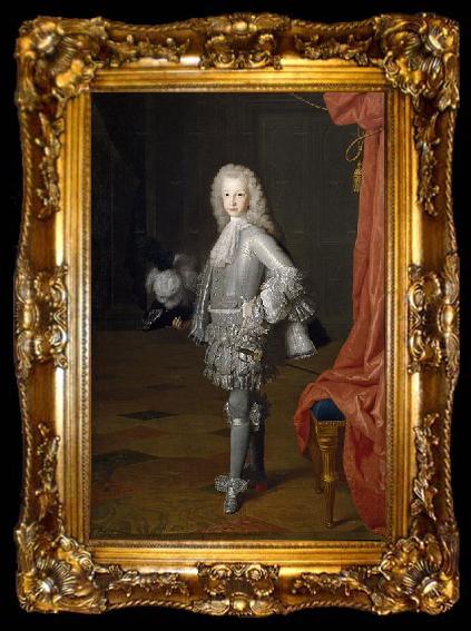 framed  Michel-Ange Houasse Luis I principe de Asturias, ta009-2