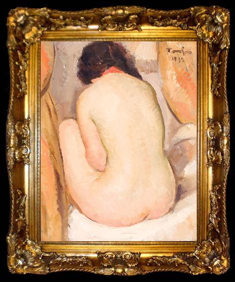 framed  Nicolae Tonitza Nud cu spatele, ta009-2
