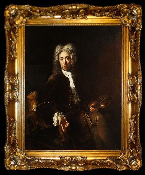 framed  PESNE, Antoine Portrait of Jean Baptiste Gayot Dubuisson, ta009-2