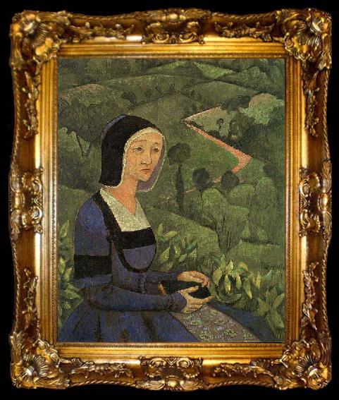 framed  Paul Serusier A Widow Painting, ta009-2