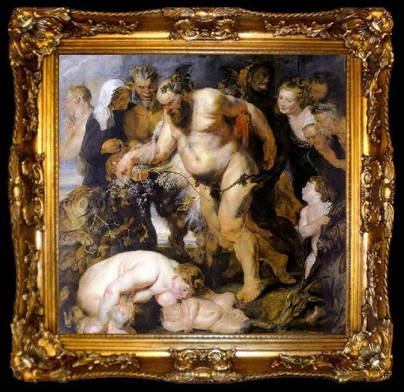 framed  Peter Paul Rubens The Drunken Silenus, ta009-2